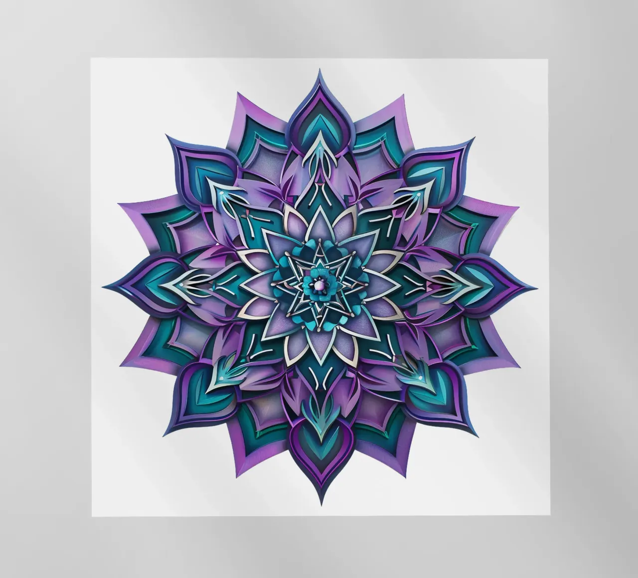 Mandala viola pellicola backlit da Spiritual Touch