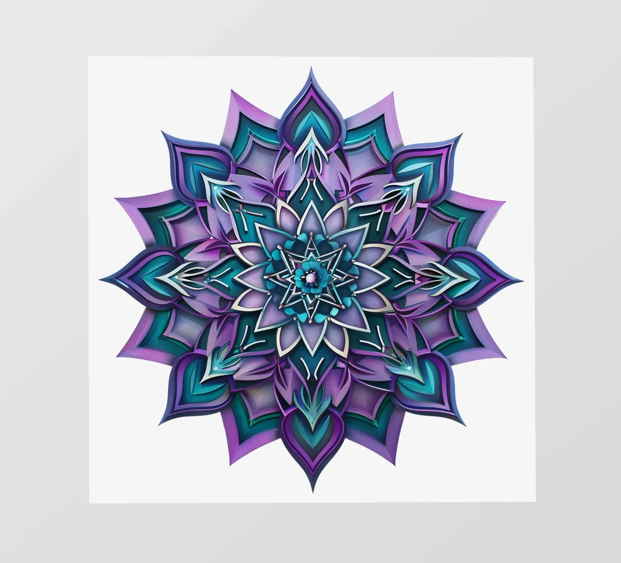 Mandala viola pellicola backlit da Spiritual Touch