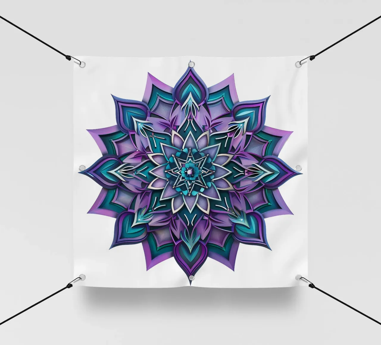 Mandala viola telo in pvc da Spiritual Touch