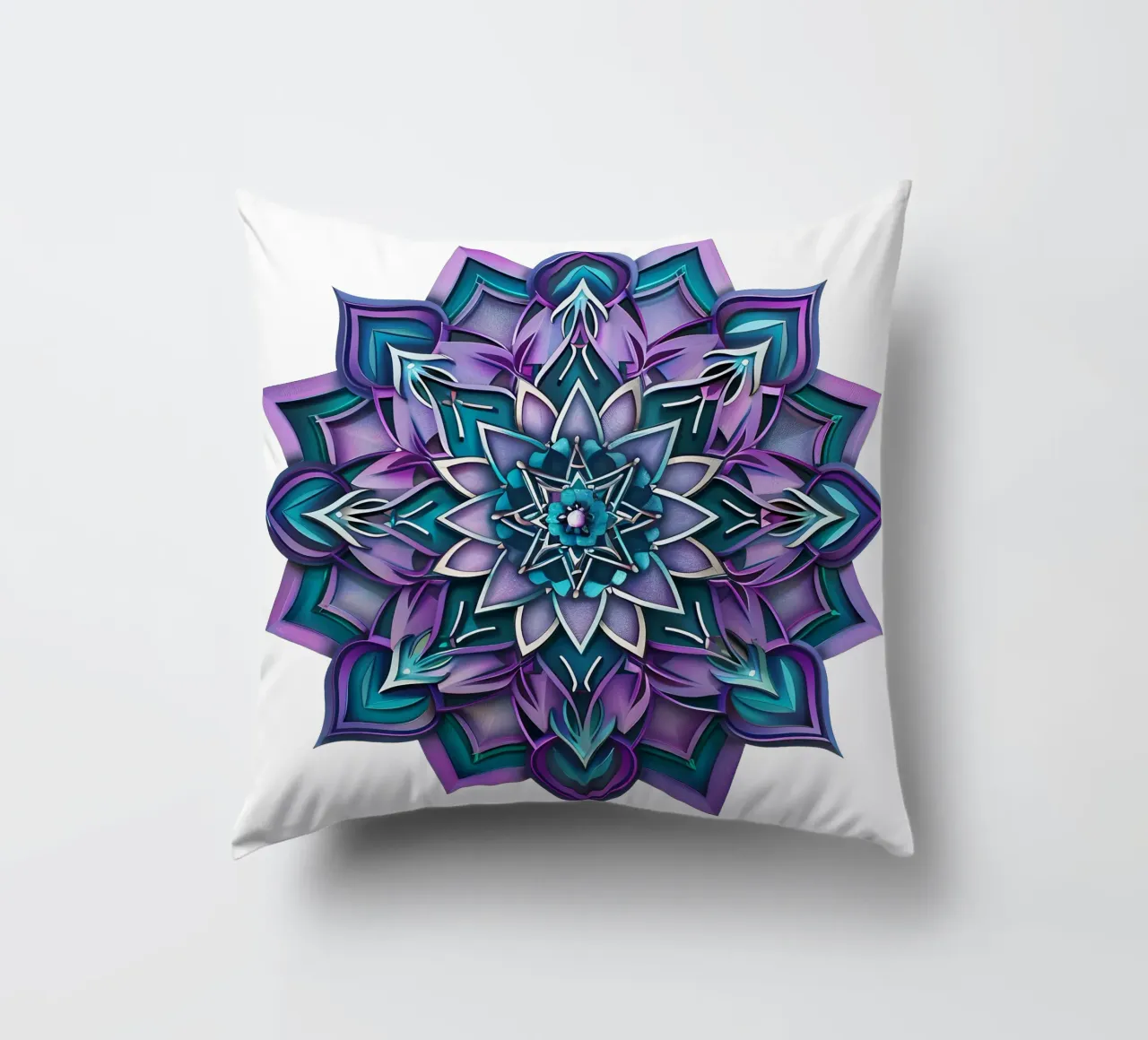 Mandala viola cuscino da Spiritual Touch