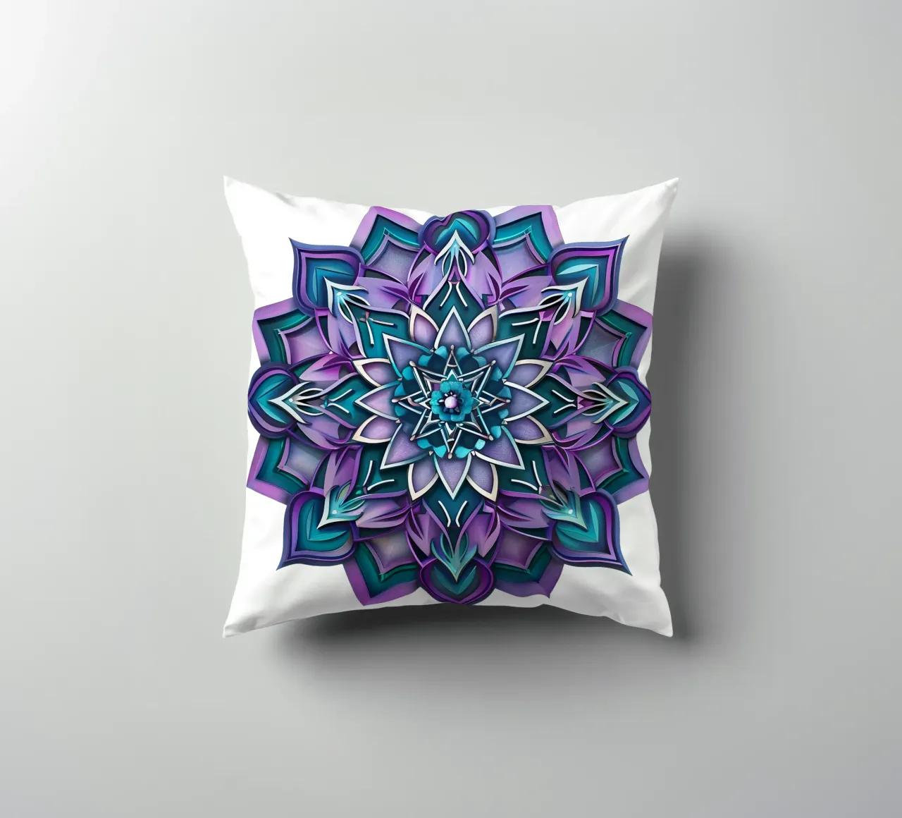 Mandala viola cuscino da Spiritual Touch