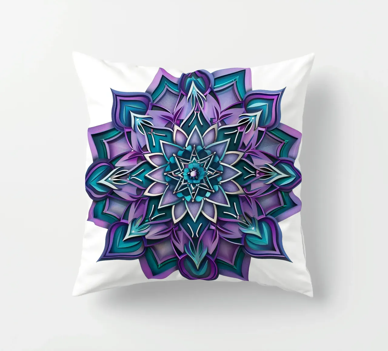 Mandala viola cuscino da Spiritual Touch