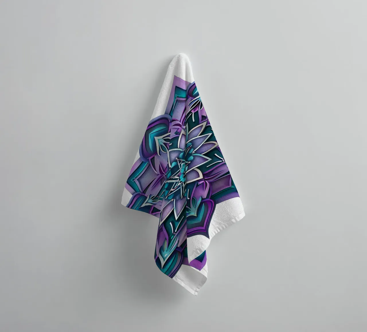 Purple Mandala towel by Spiritual Touch
