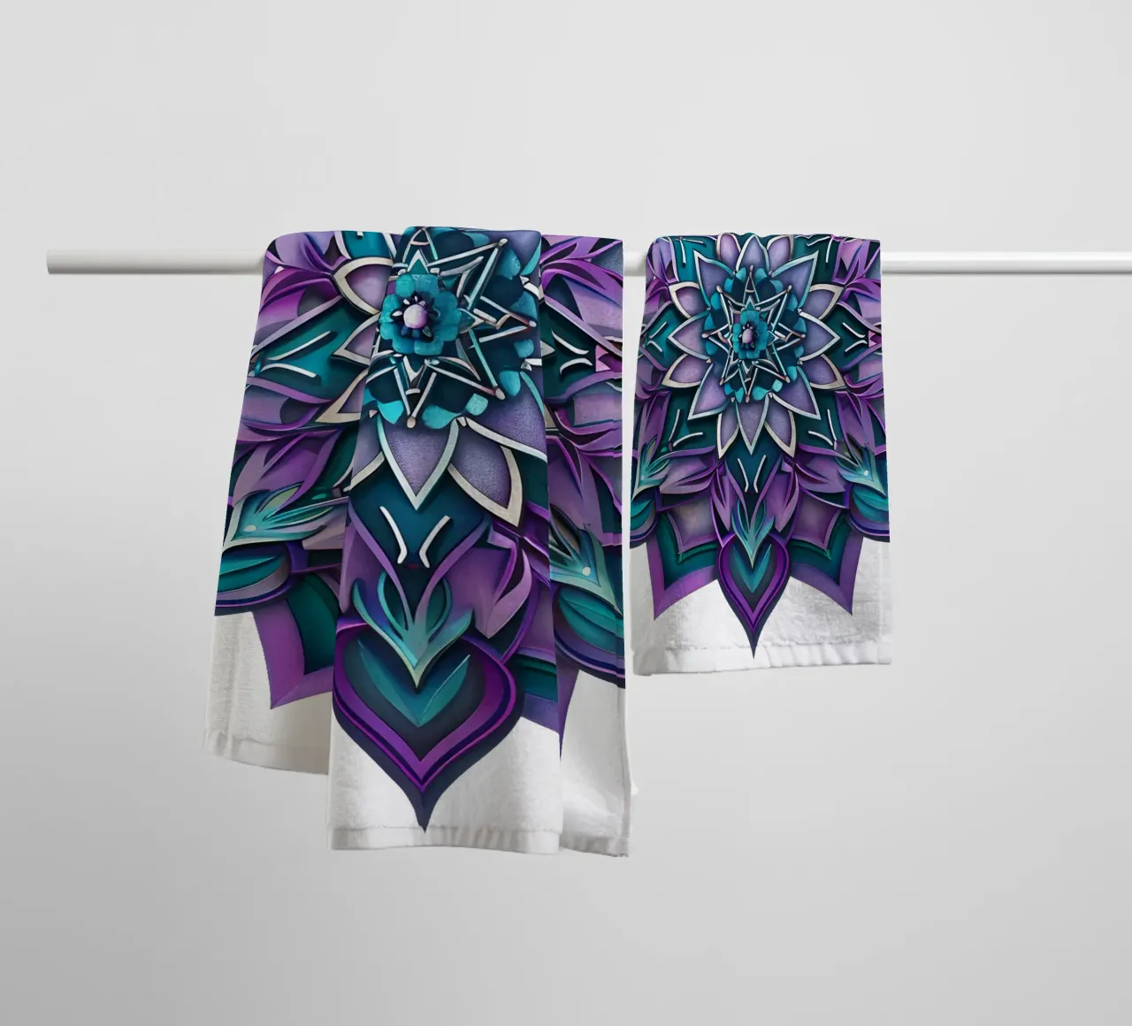 Purple Mandala towel by Spiritual Touch