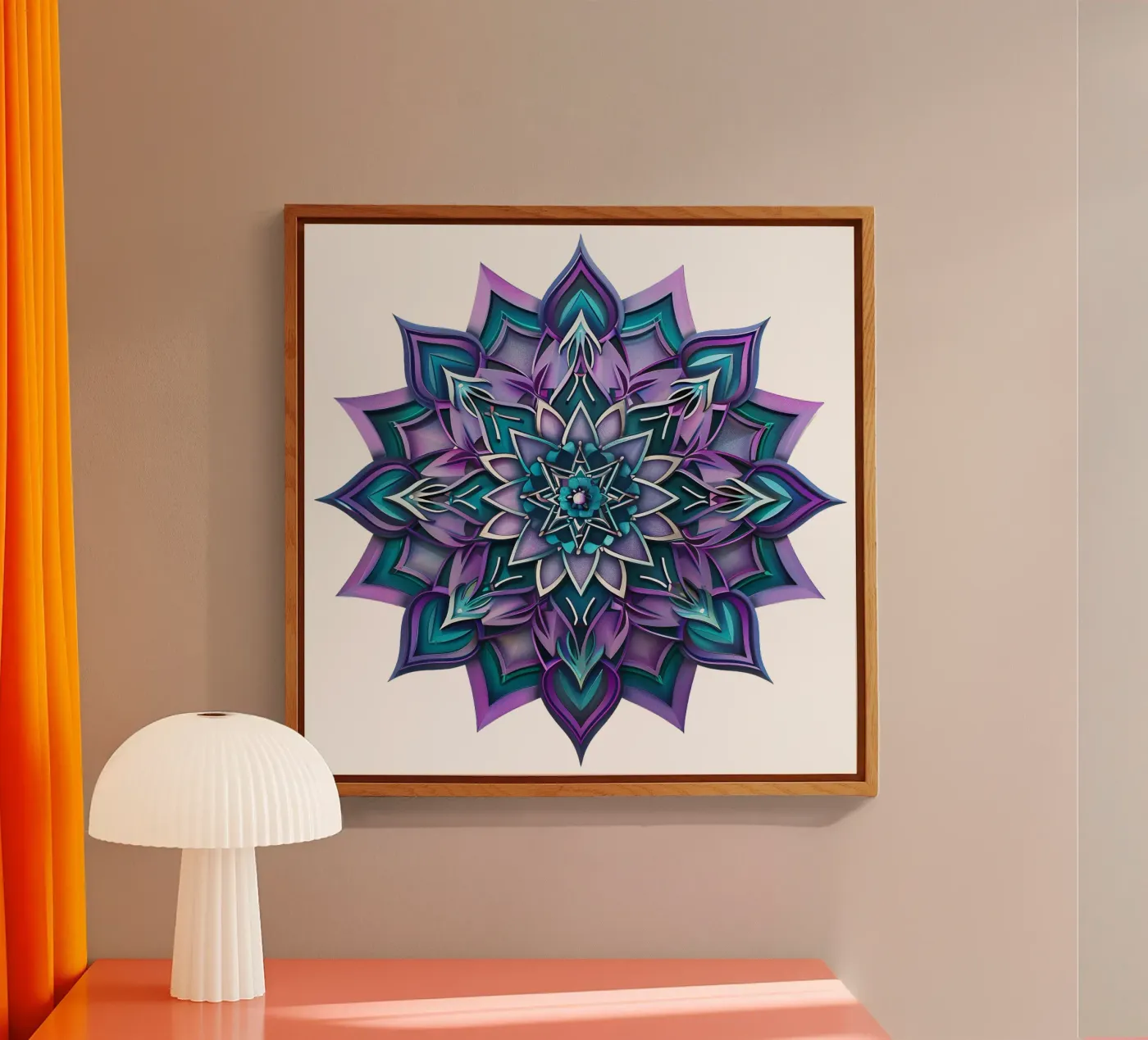 Mandala violet plexiglas de Spiritual Touch