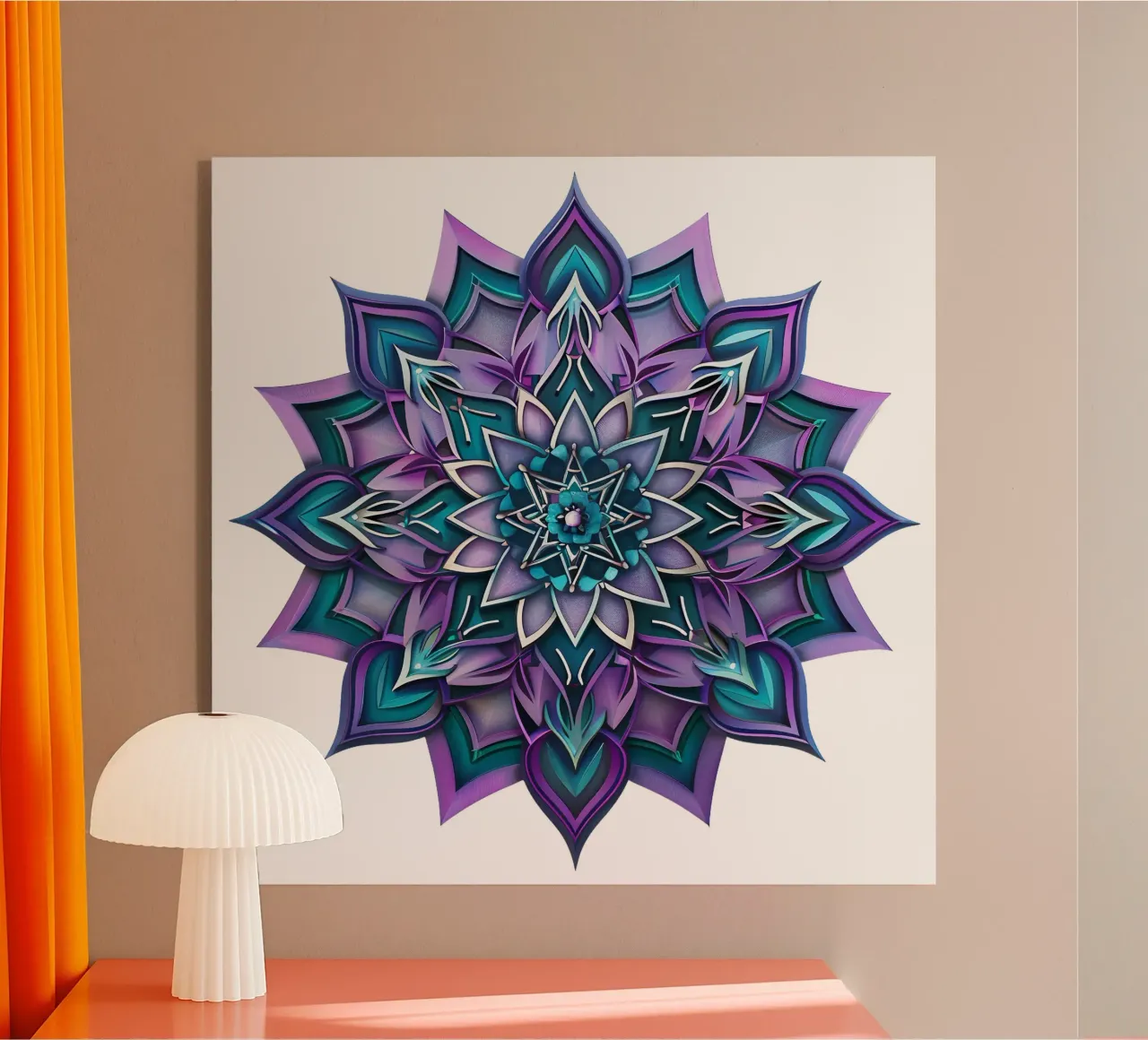 Mandala viola plexiglass da Spiritual Touch