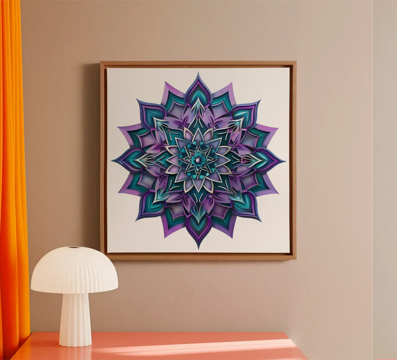 Purple Mandala canvas by Spiritual Touch
