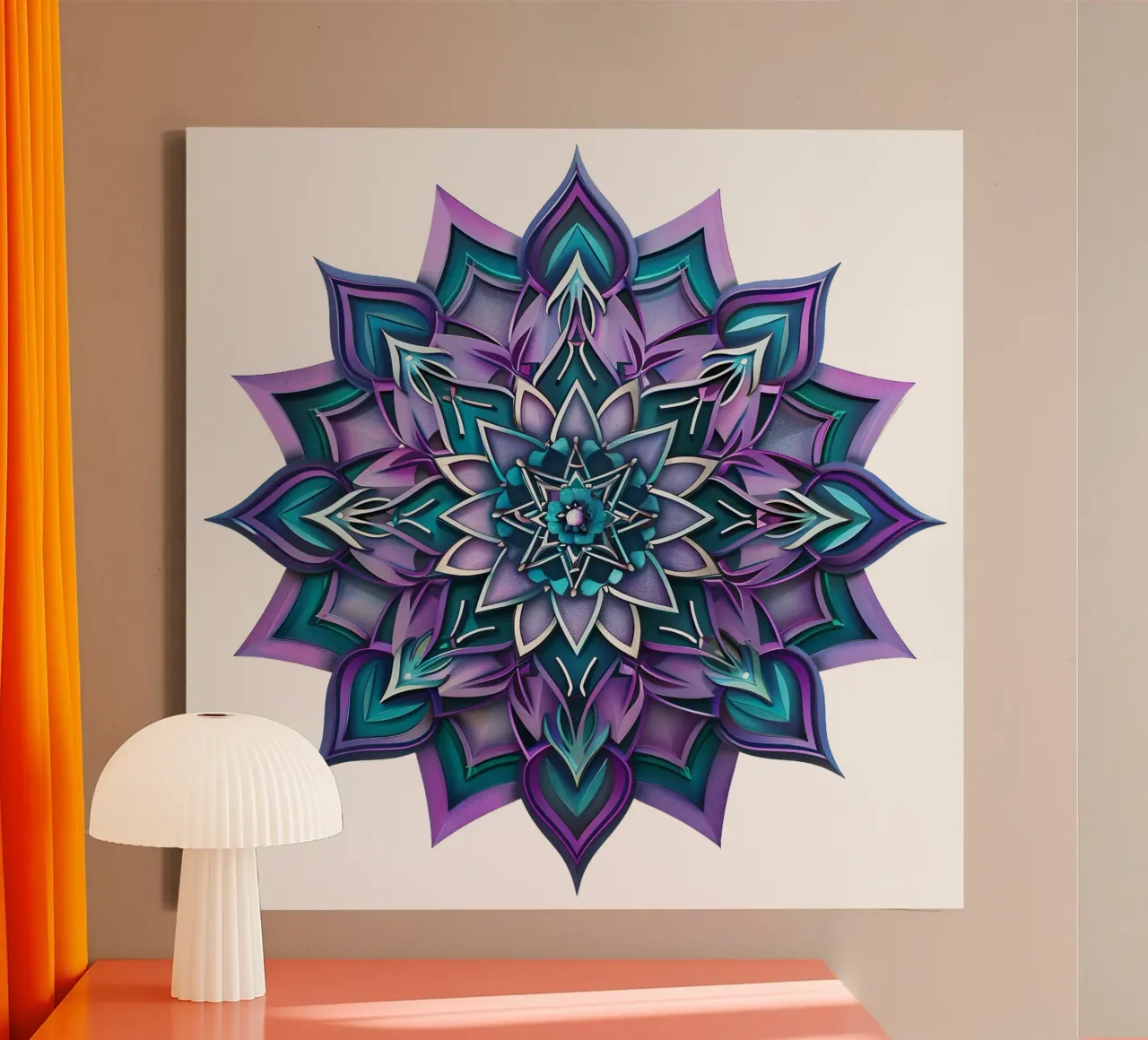 Purple Mandala canvas by Spiritual Touch