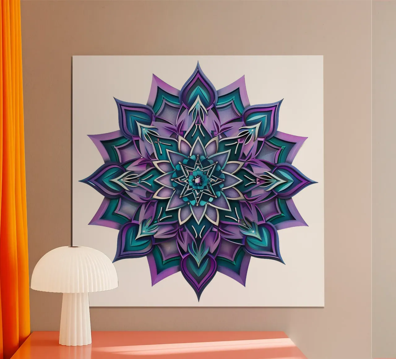 Mandala viola poster da Spiritual Touch