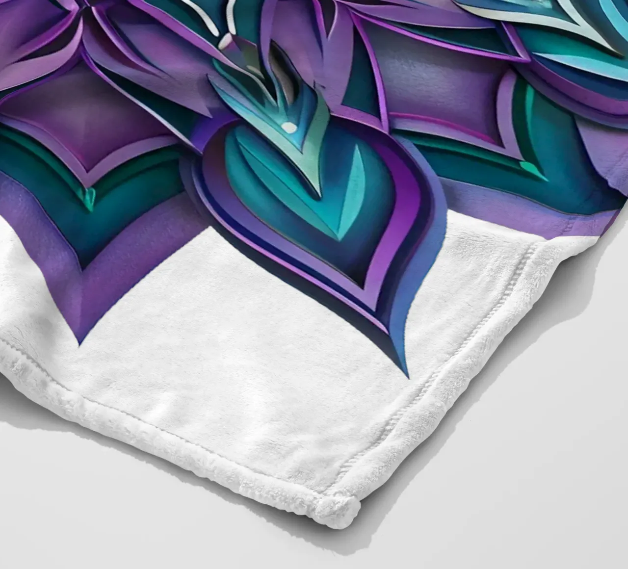 Mandala viola coperta in pile da Spiritual Touch