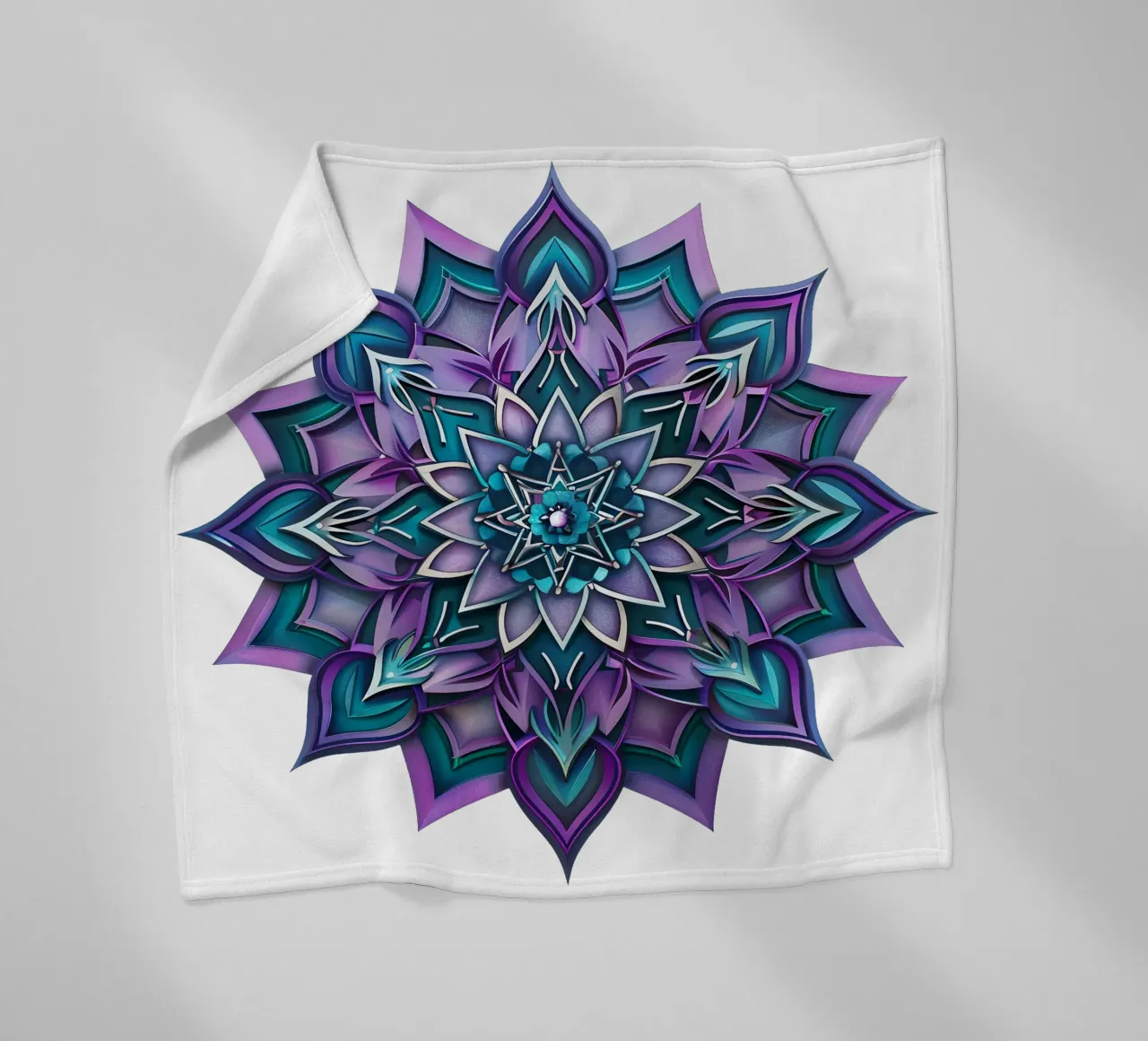 Mandala viola coperta in pile da Spiritual Touch