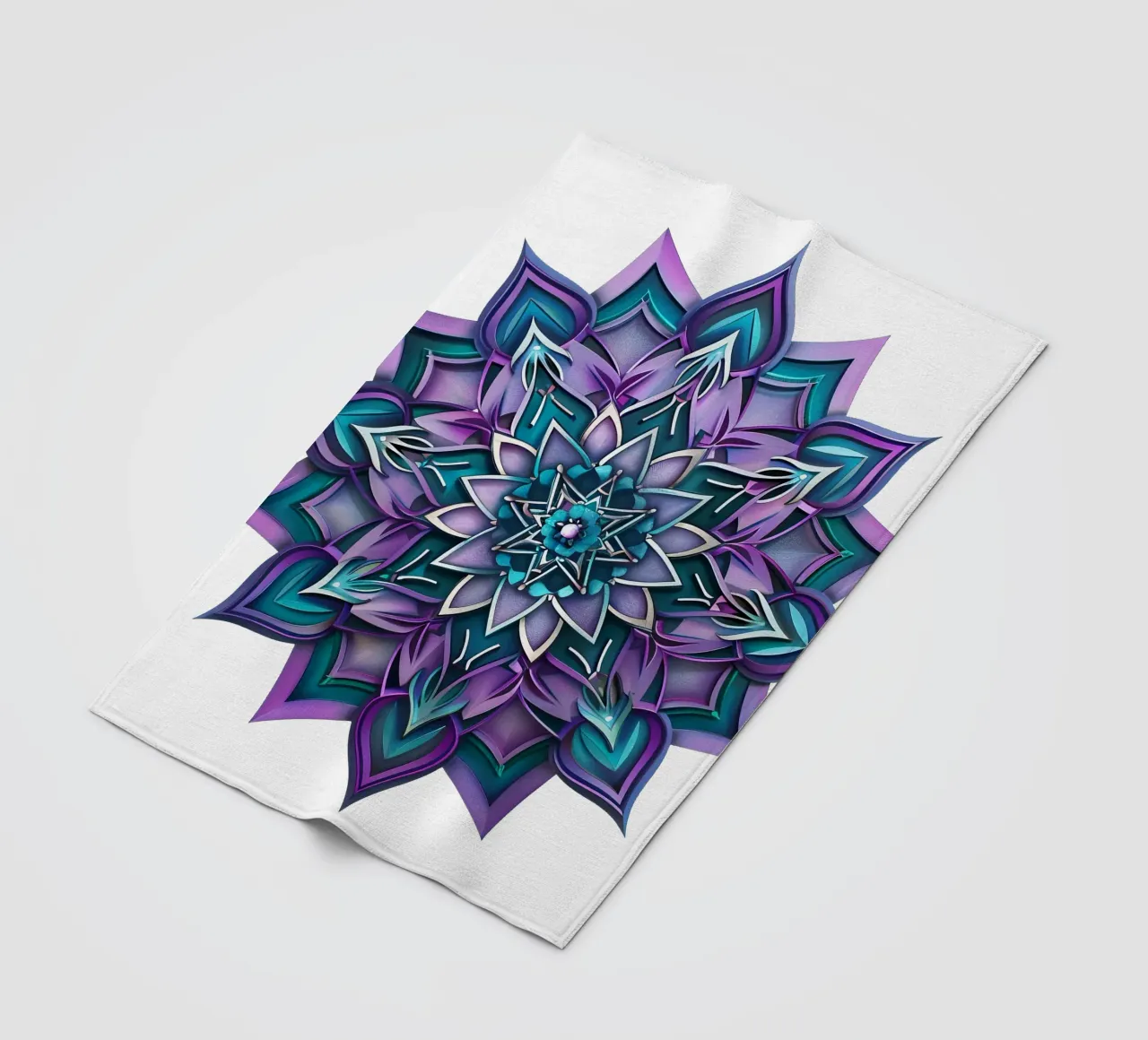 Mandala viola coperta in pile da Spiritual Touch