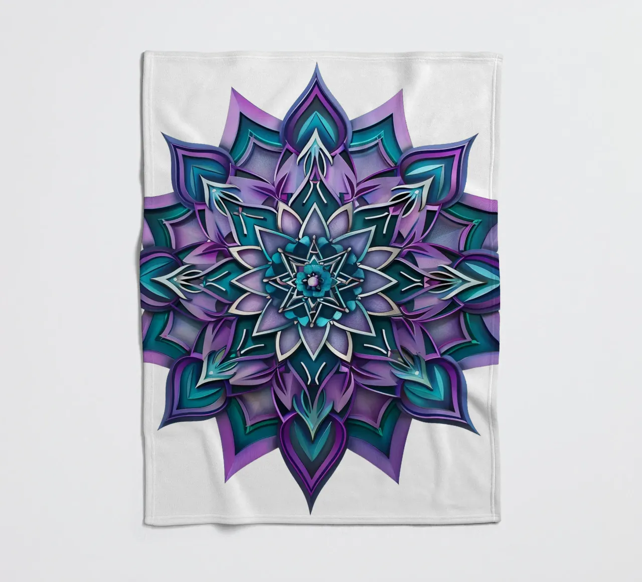 Mandala viola coperta in pile da Spiritual Touch