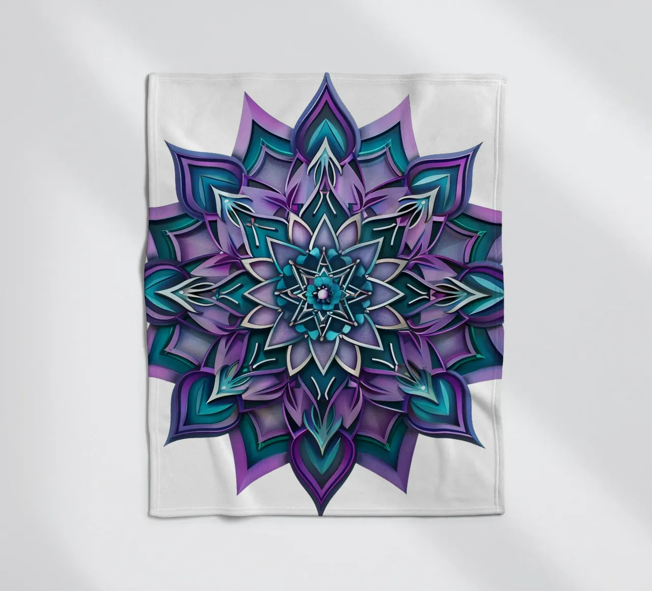 Mandala viola coperta in pile da Spiritual Touch