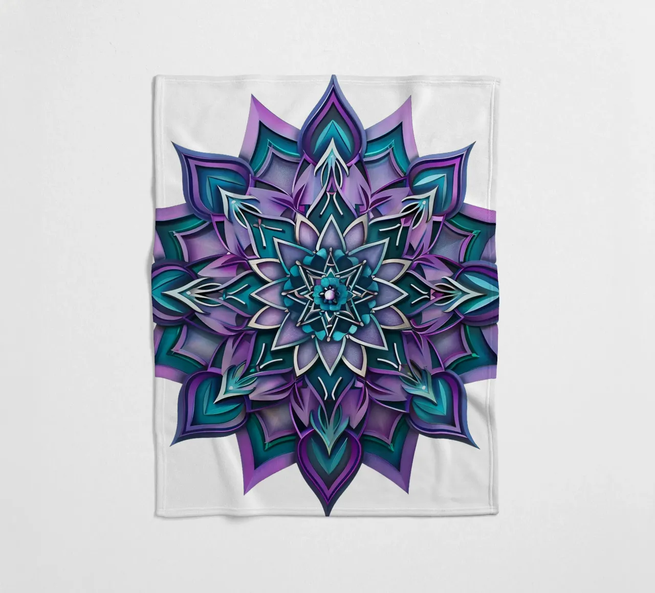 Mandala viola coperta in pile da Spiritual Touch