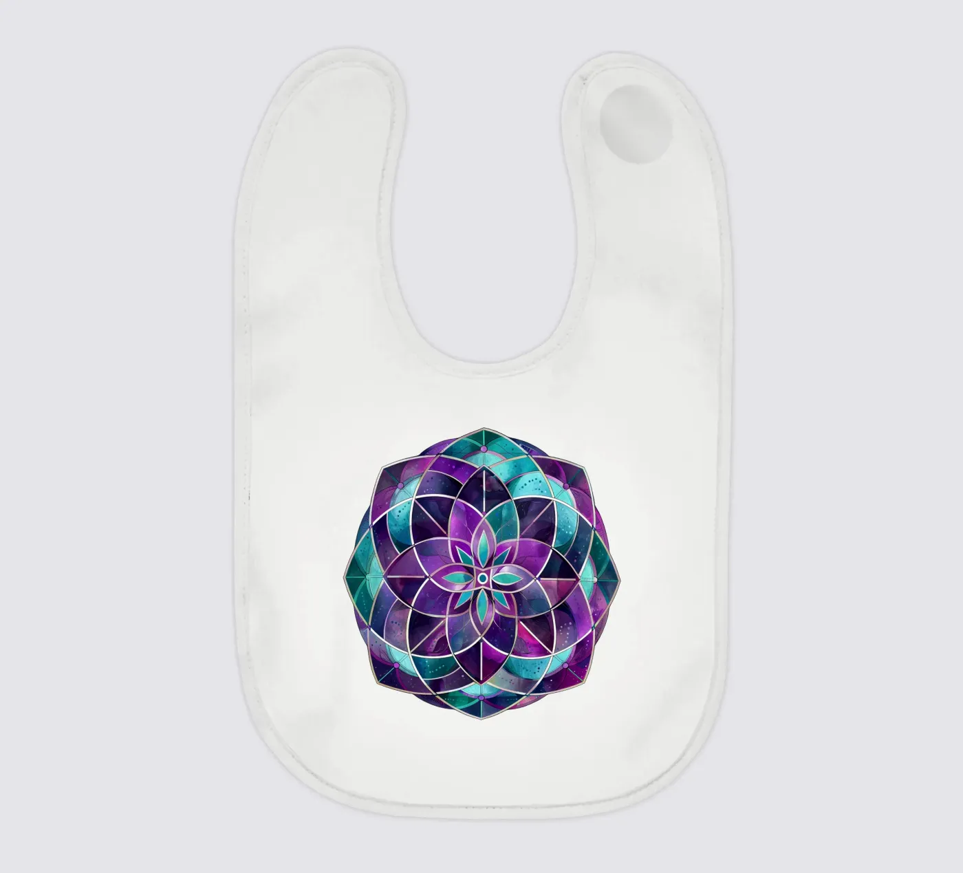 Mandala viola bavaglino da Spiritual Touch