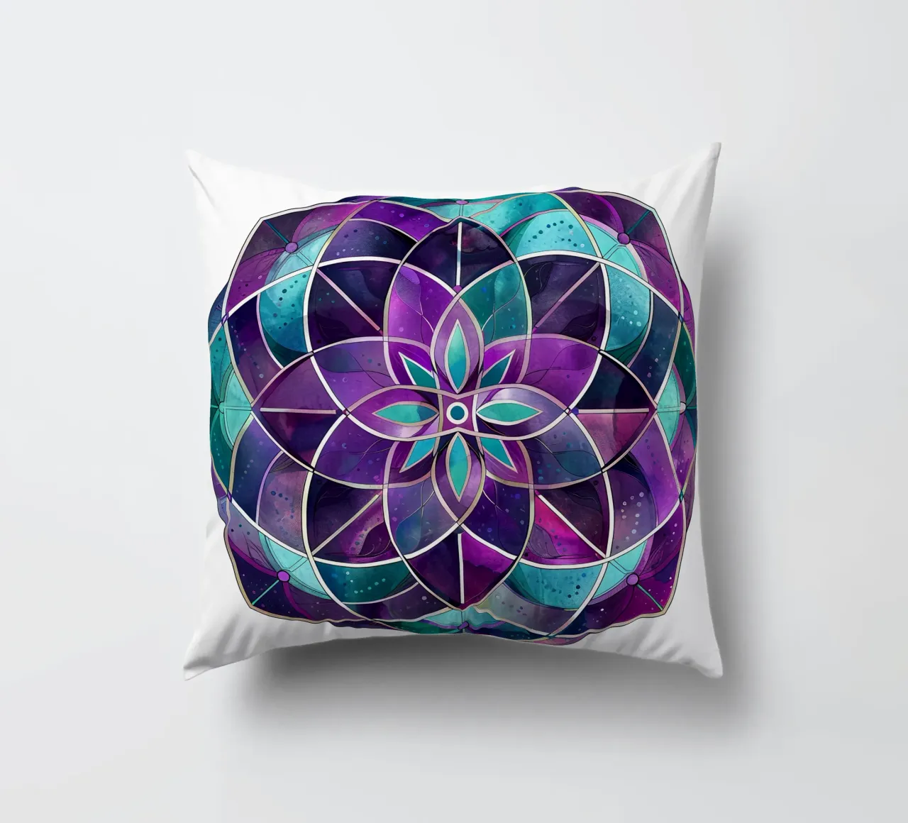 Mandala viola cuscino da Spiritual Touch