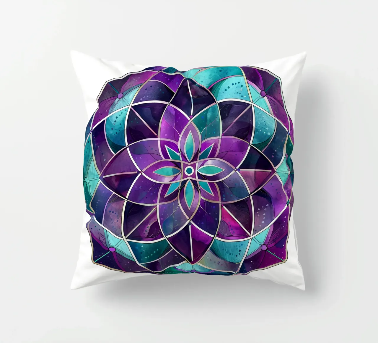 Mandala viola cuscino da Spiritual Touch