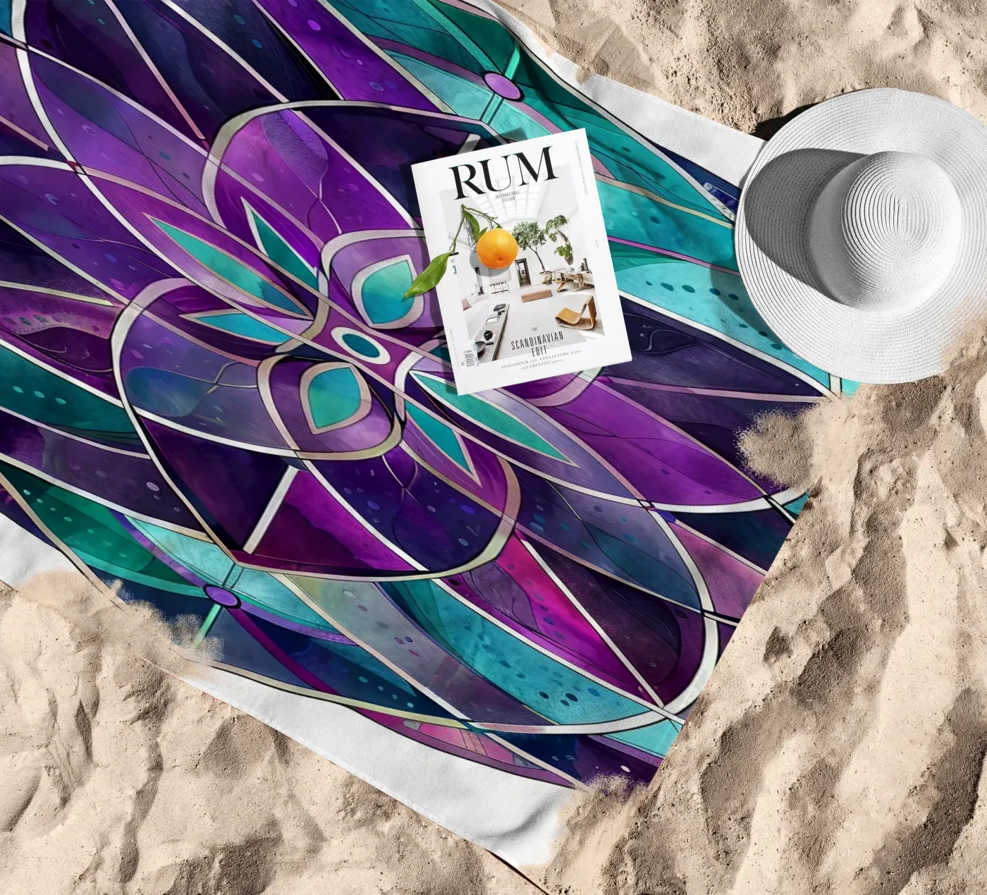 Purple Mandala telo mare da Spiritual Touch