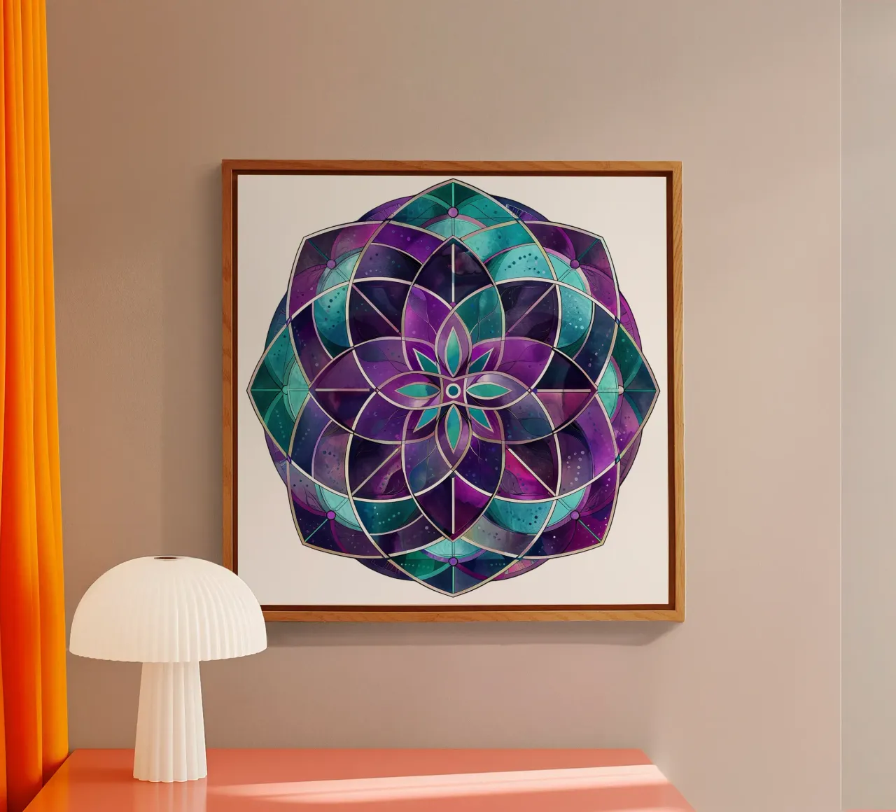 Mandala viola plexiglass da Spiritual Touch