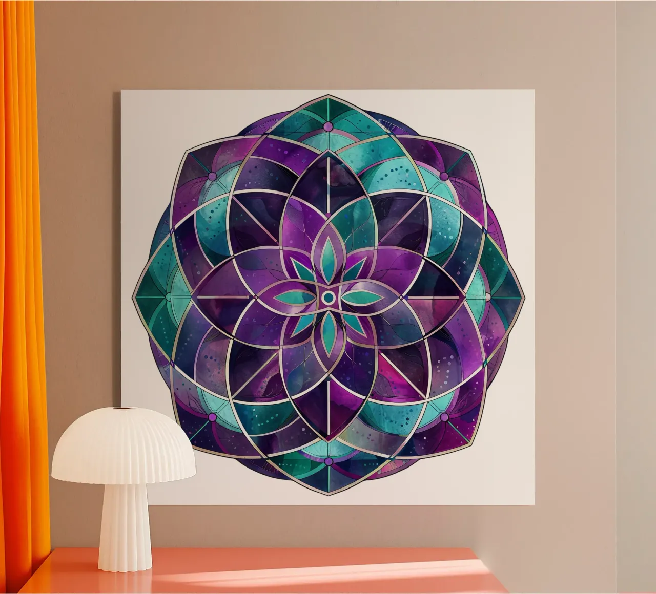 Mandala viola plexiglass da Spiritual Touch