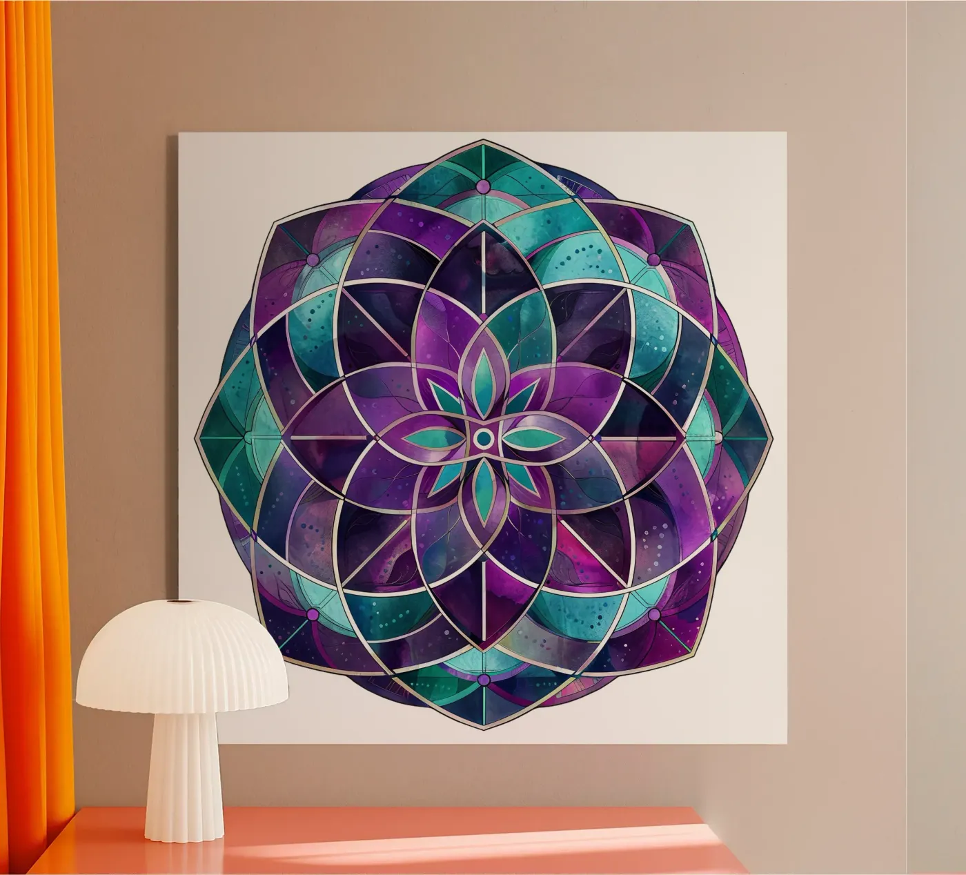 Mandala viola plexiglass da Spiritual Touch