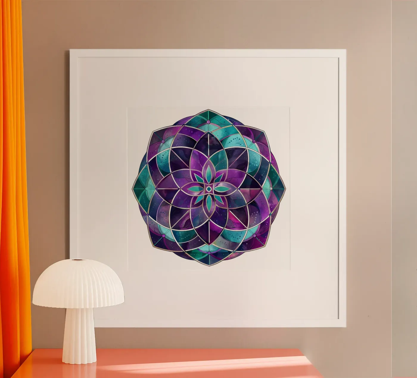 Mandala viola poster da Spiritual Touch