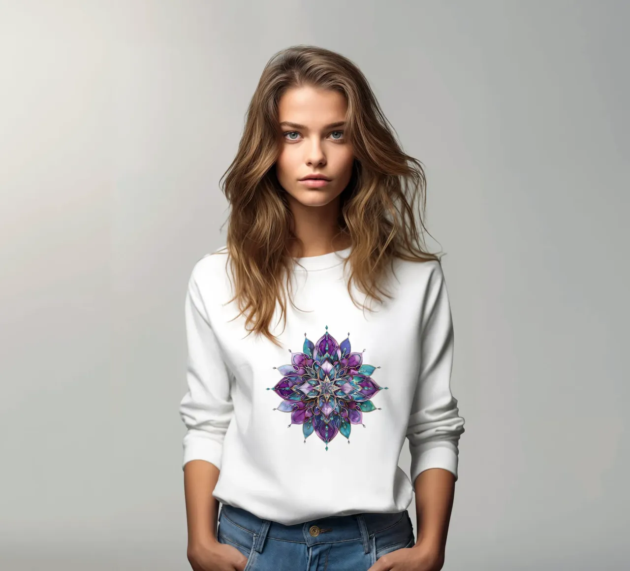 Mandala viola felpa da Spiritual Touch