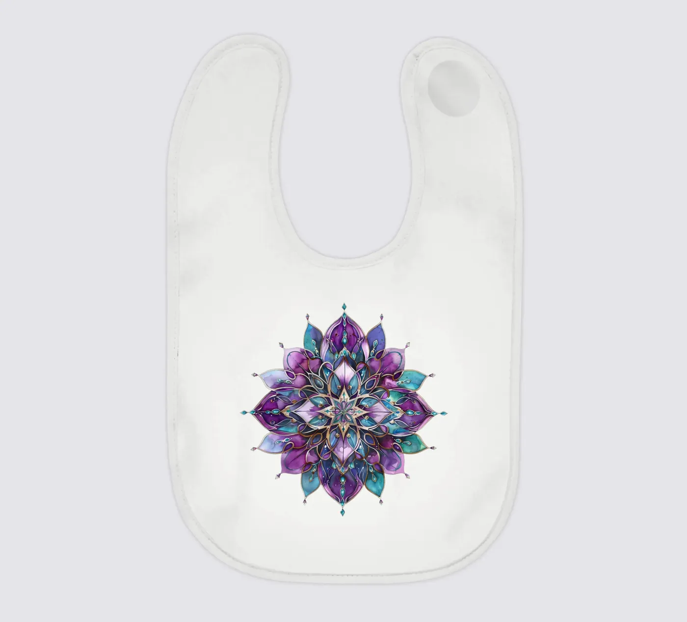 Mandala viola bavaglino da Spiritual Touch