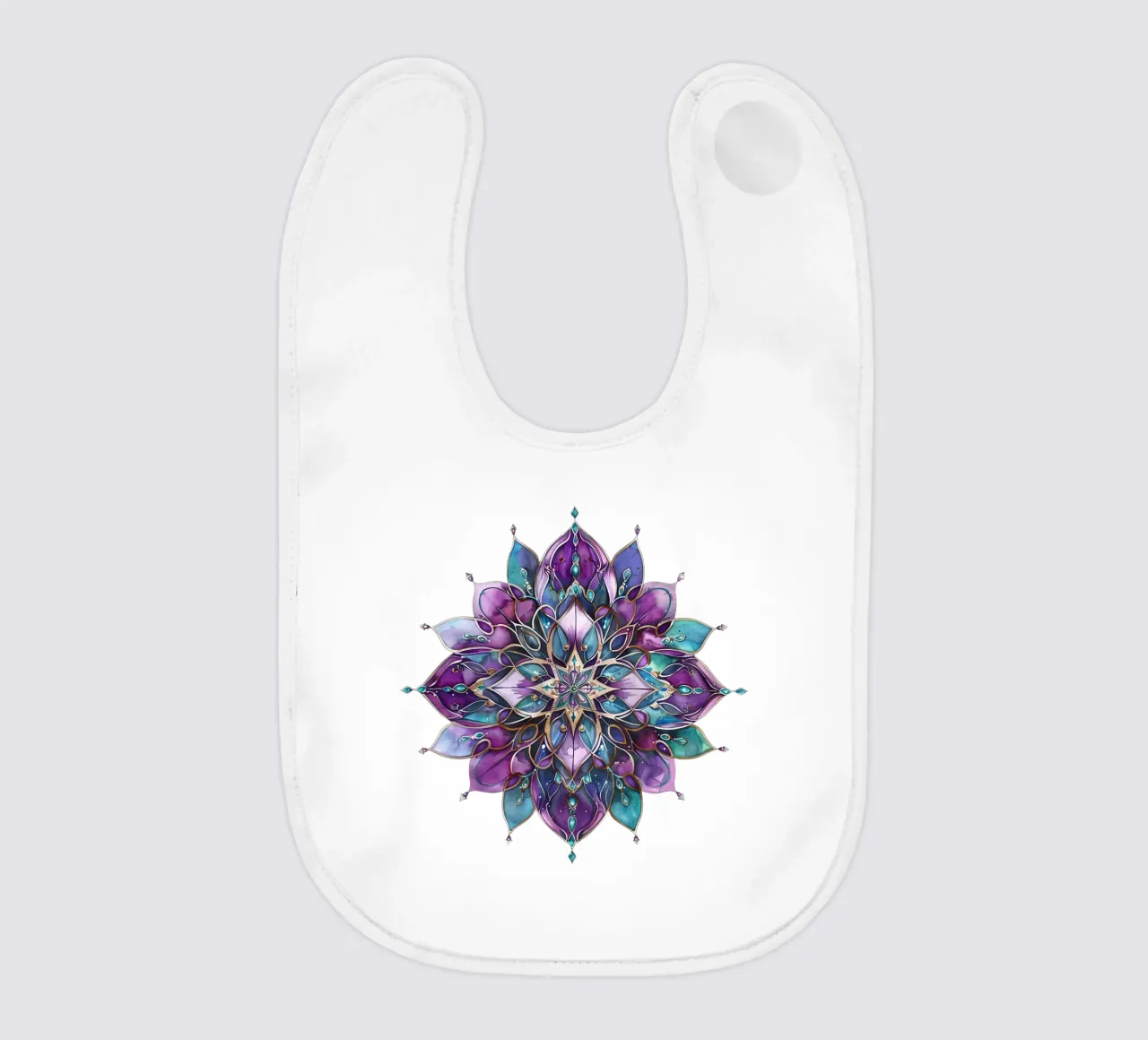 Mandala viola bavaglino da Spiritual Touch