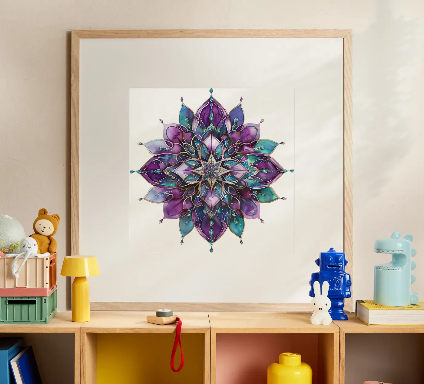 Mandala viola poster da Spiritual Touch