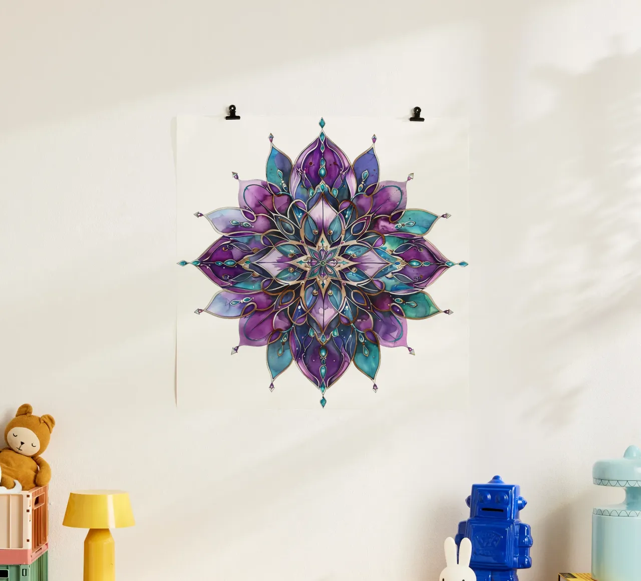 Mandala viola poster da Spiritual Touch