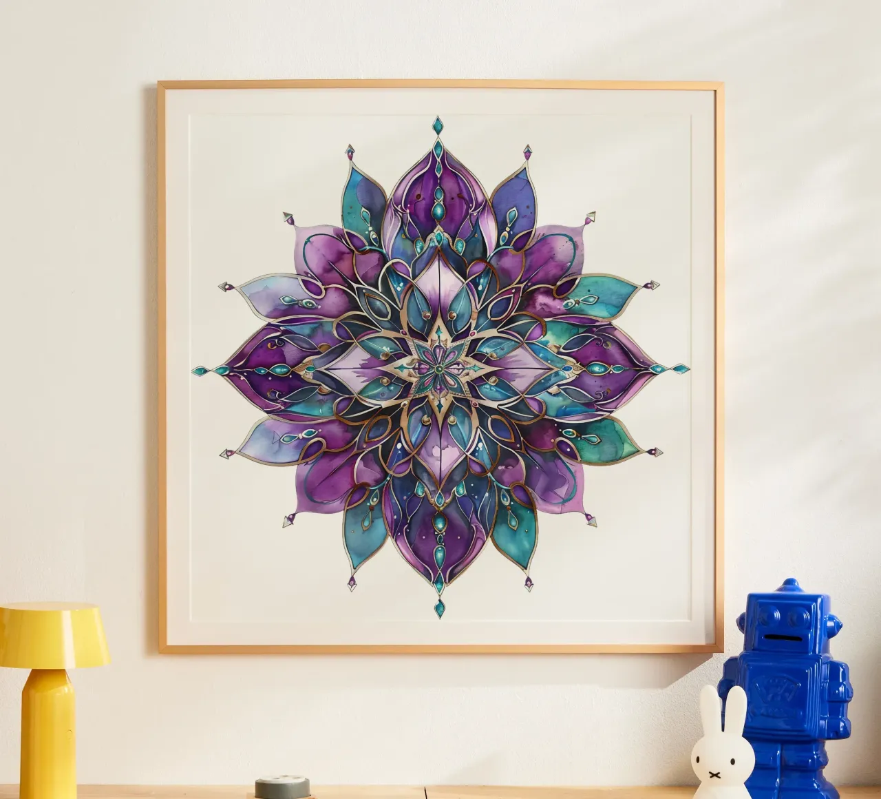 Mandala viola poster da Spiritual Touch