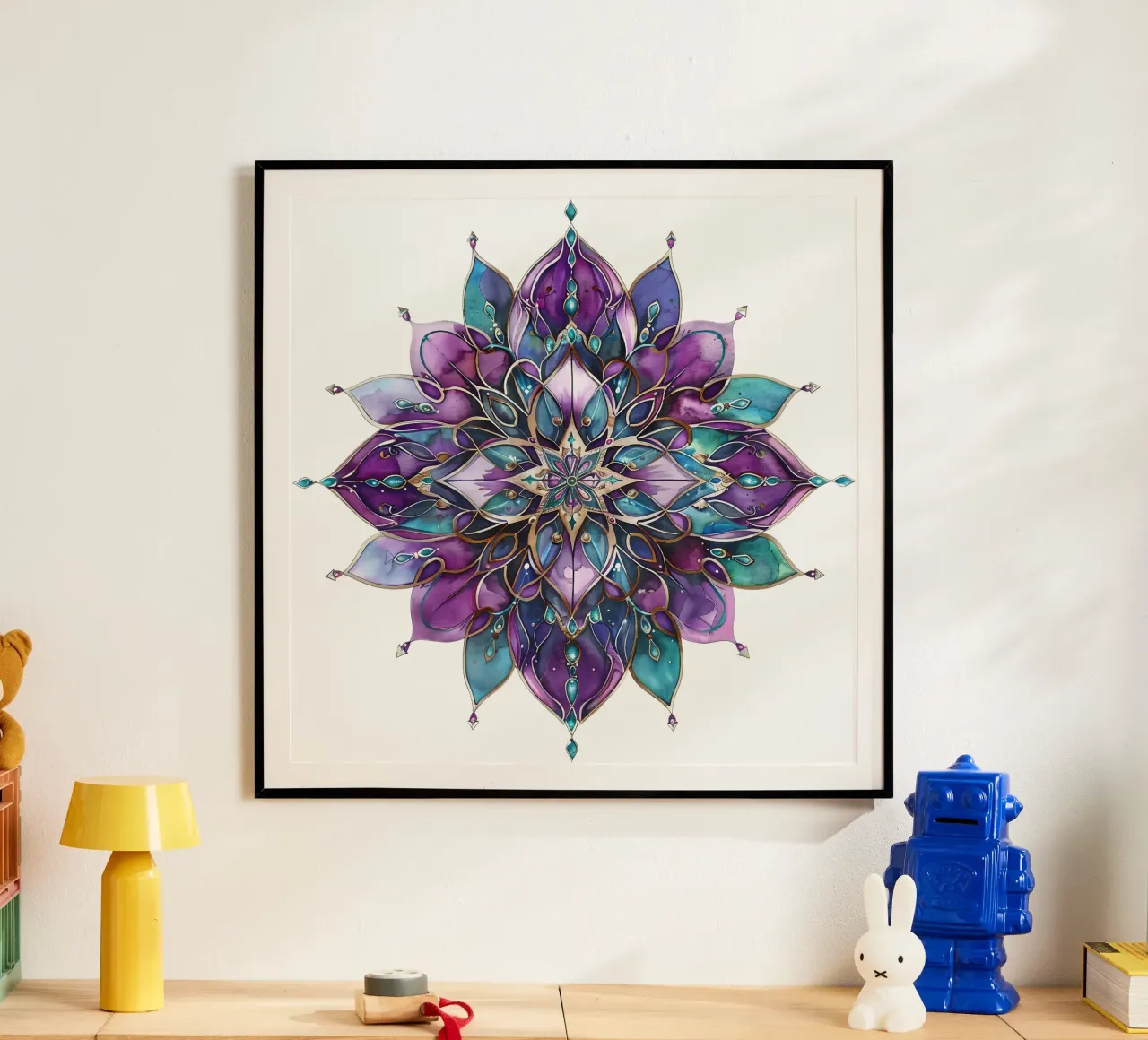 Mandala viola poster da Spiritual Touch