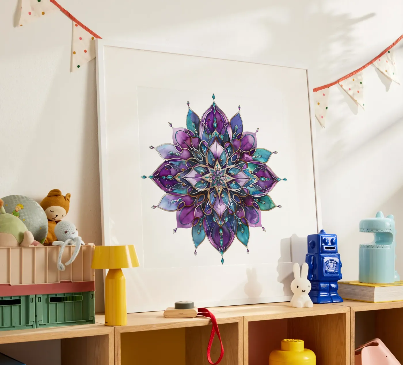Mandala viola poster da Spiritual Touch