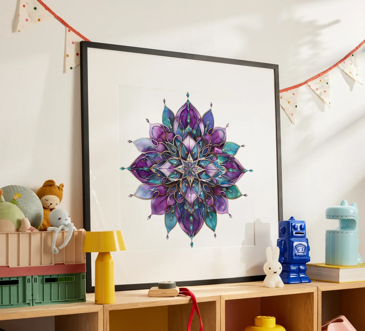 Mandala viola poster da Spiritual Touch