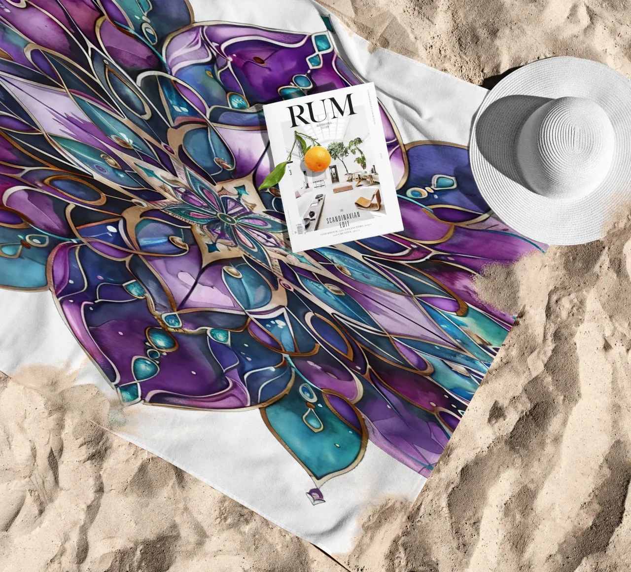 Mandala viola telo mare da Spiritual Touch