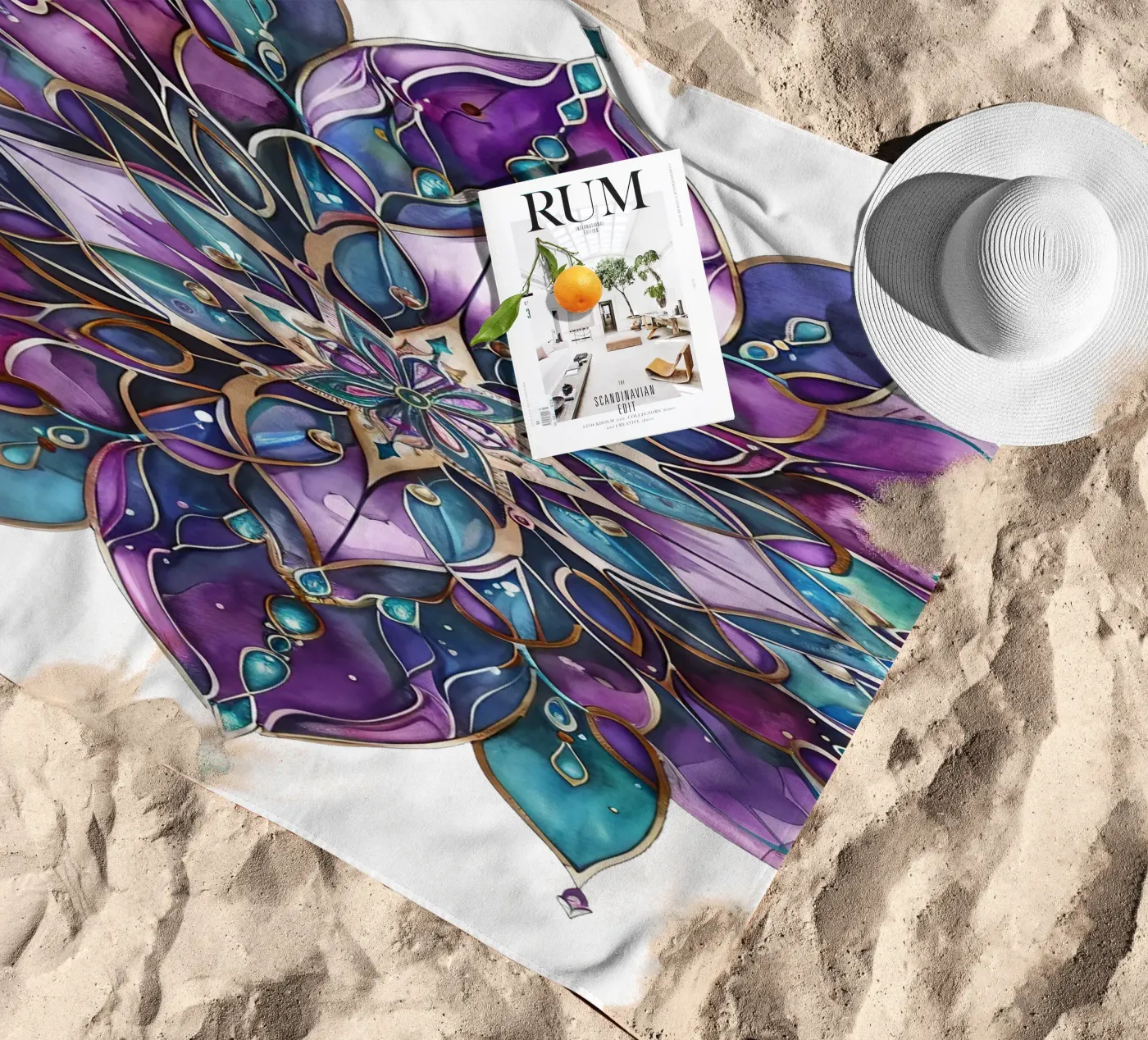 Purple Mandala telo mare da Spiritual Touch