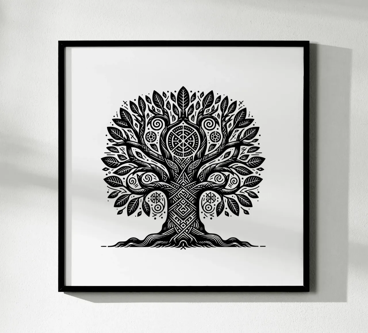 Albero della vita in bianco e nero carta hahnemühle da Spiritual Touch