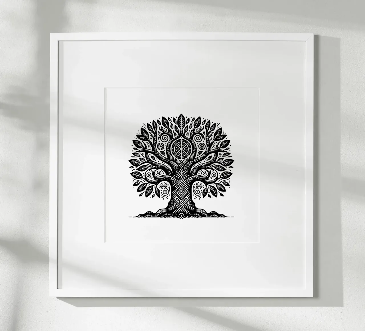 Albero della vita in bianco e nero carta hahnemühle da Spiritual Touch