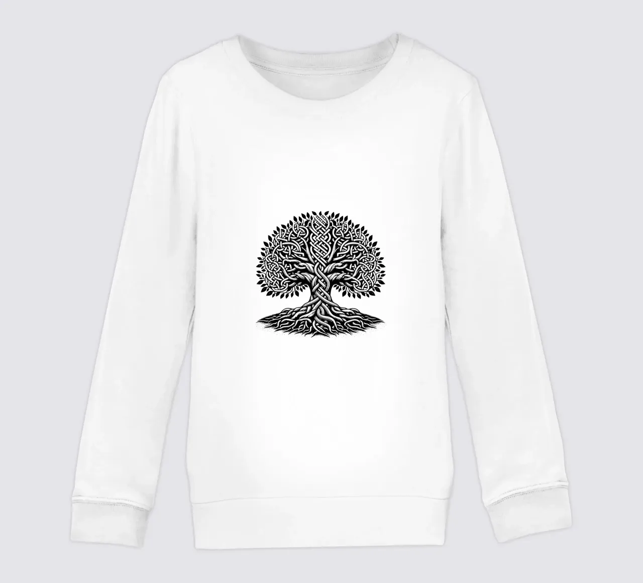 Albero della vita in bianco e nero felpa bambino da Spiritual Touch