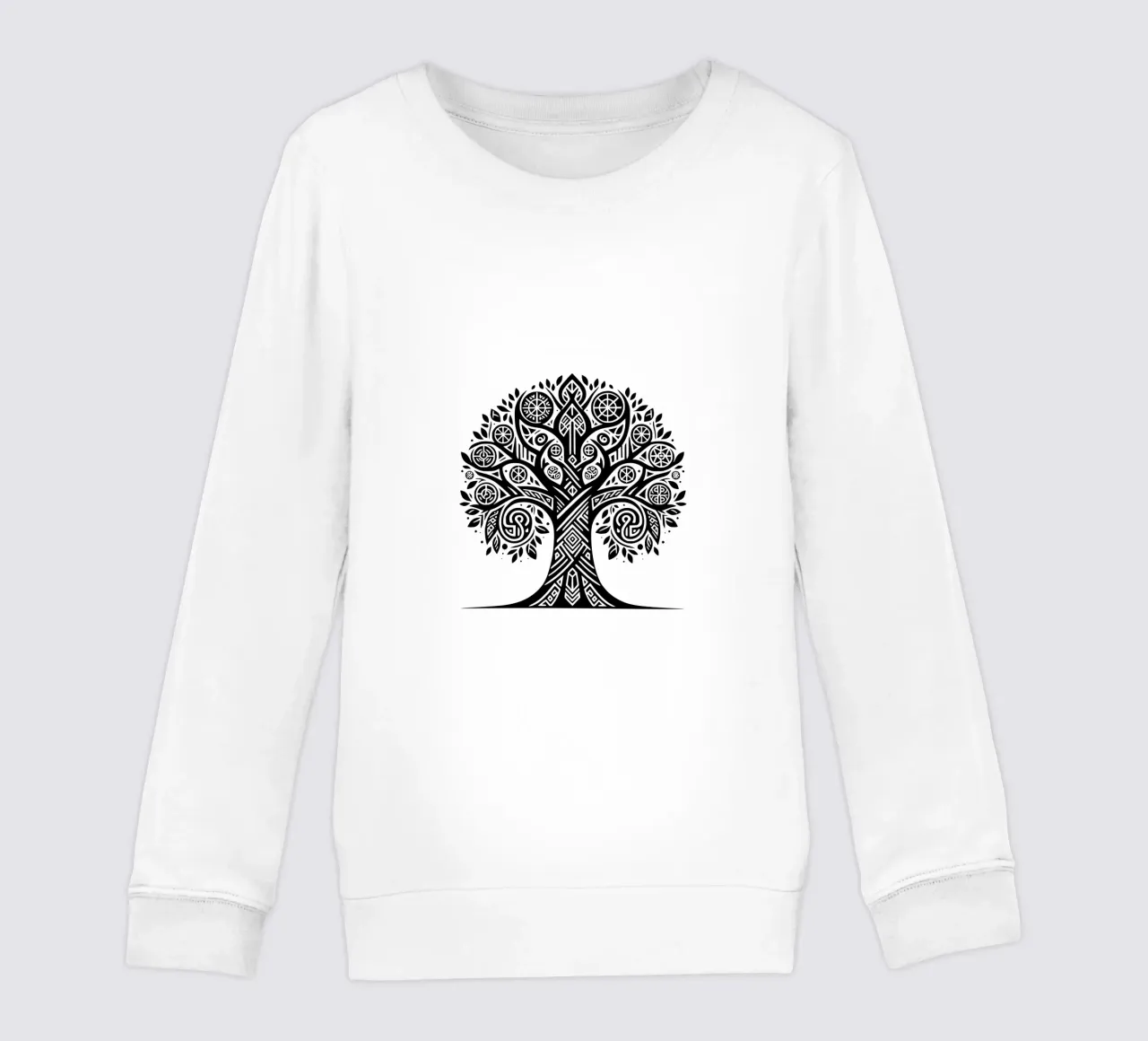 Albero della vita in bianco e nero felpa bambino da Spiritual Touch