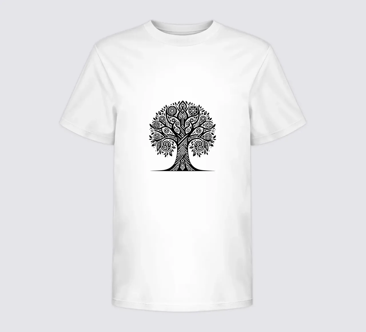 Arbre de vie noir et blanc t-shirt enfant de Spiritual Touch