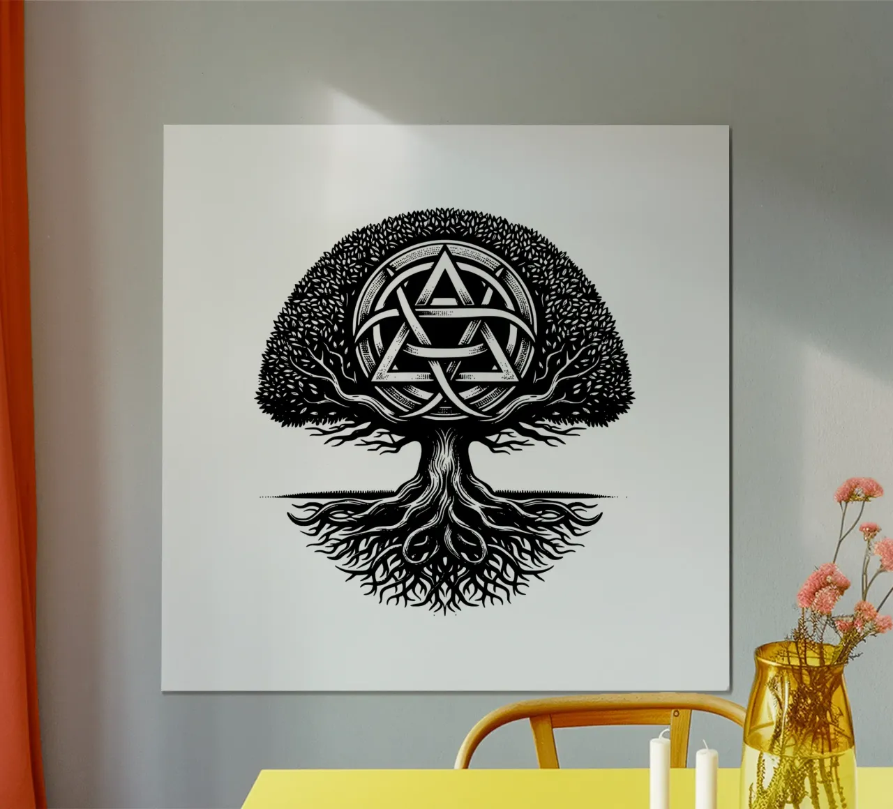 Albero della vita in bianco e nero carta hahnemühle da Spiritual Touch