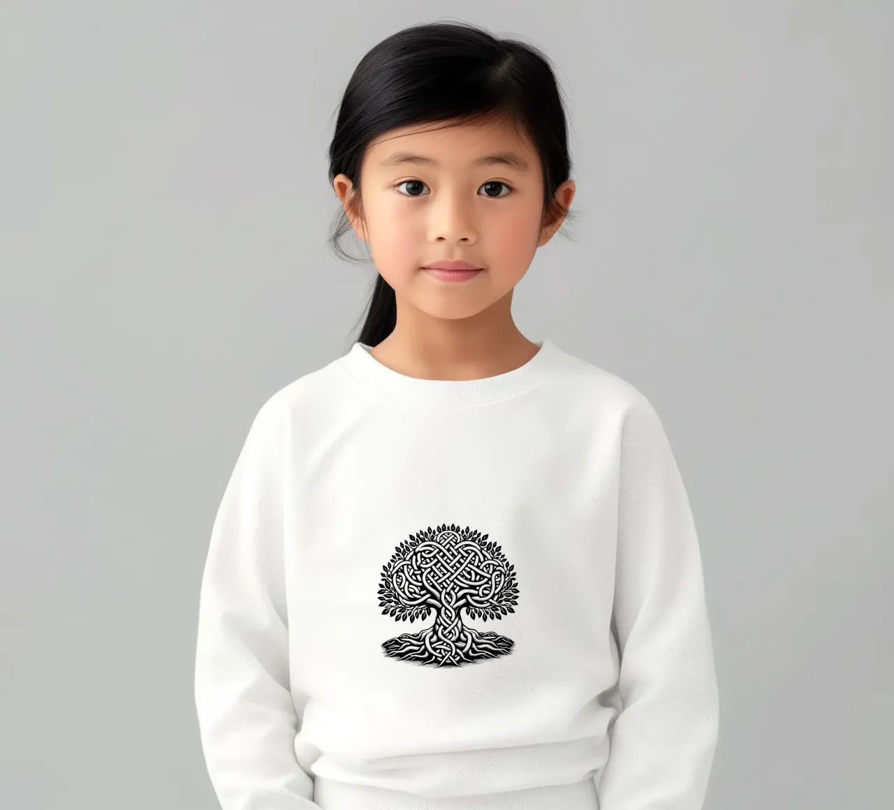 Albero della vita in bianco e nero felpa bambino da Spiritual Touch