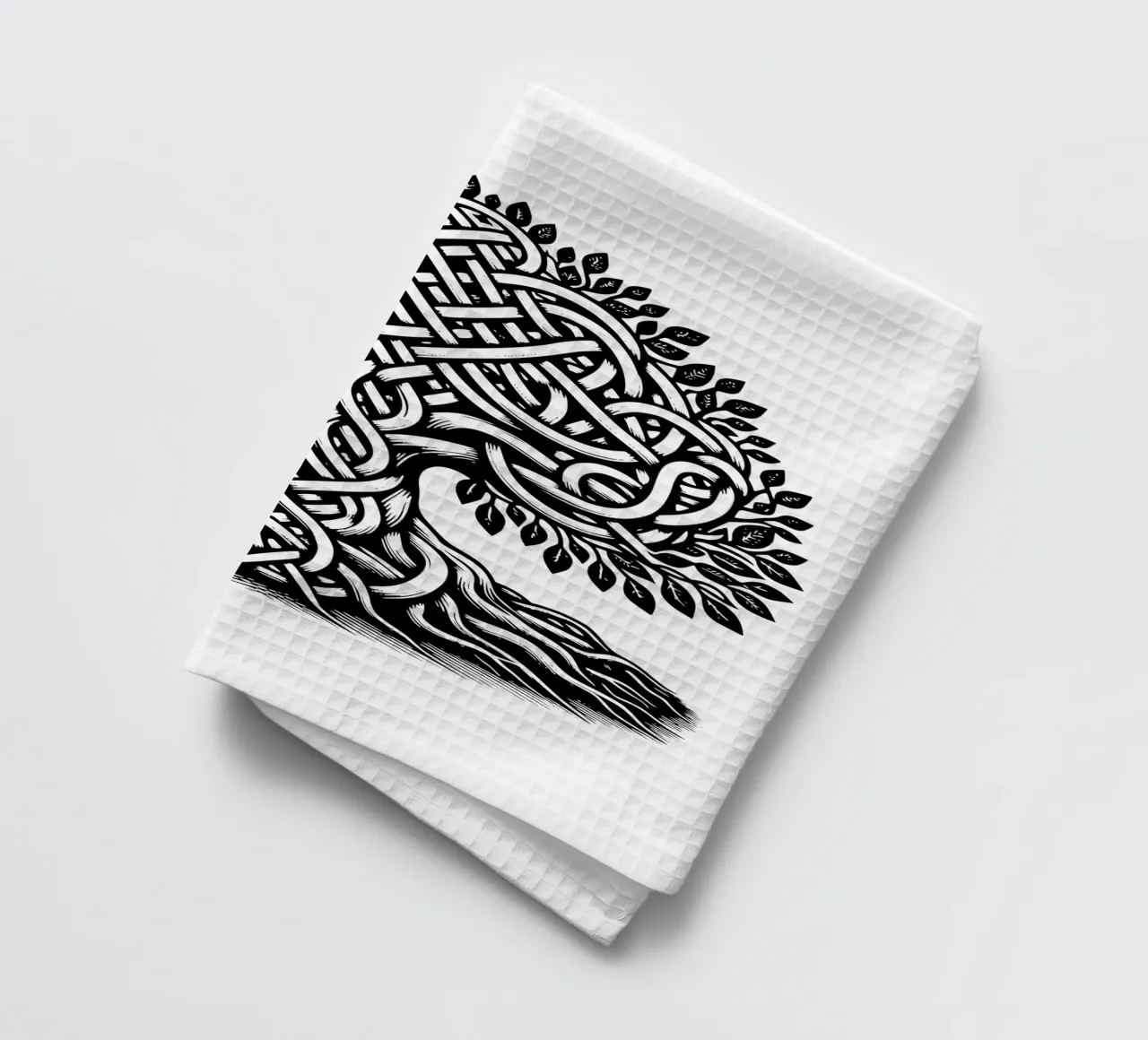 Albero della vita in bianco e nero canovaccio da cucina da Spiritual Touch
