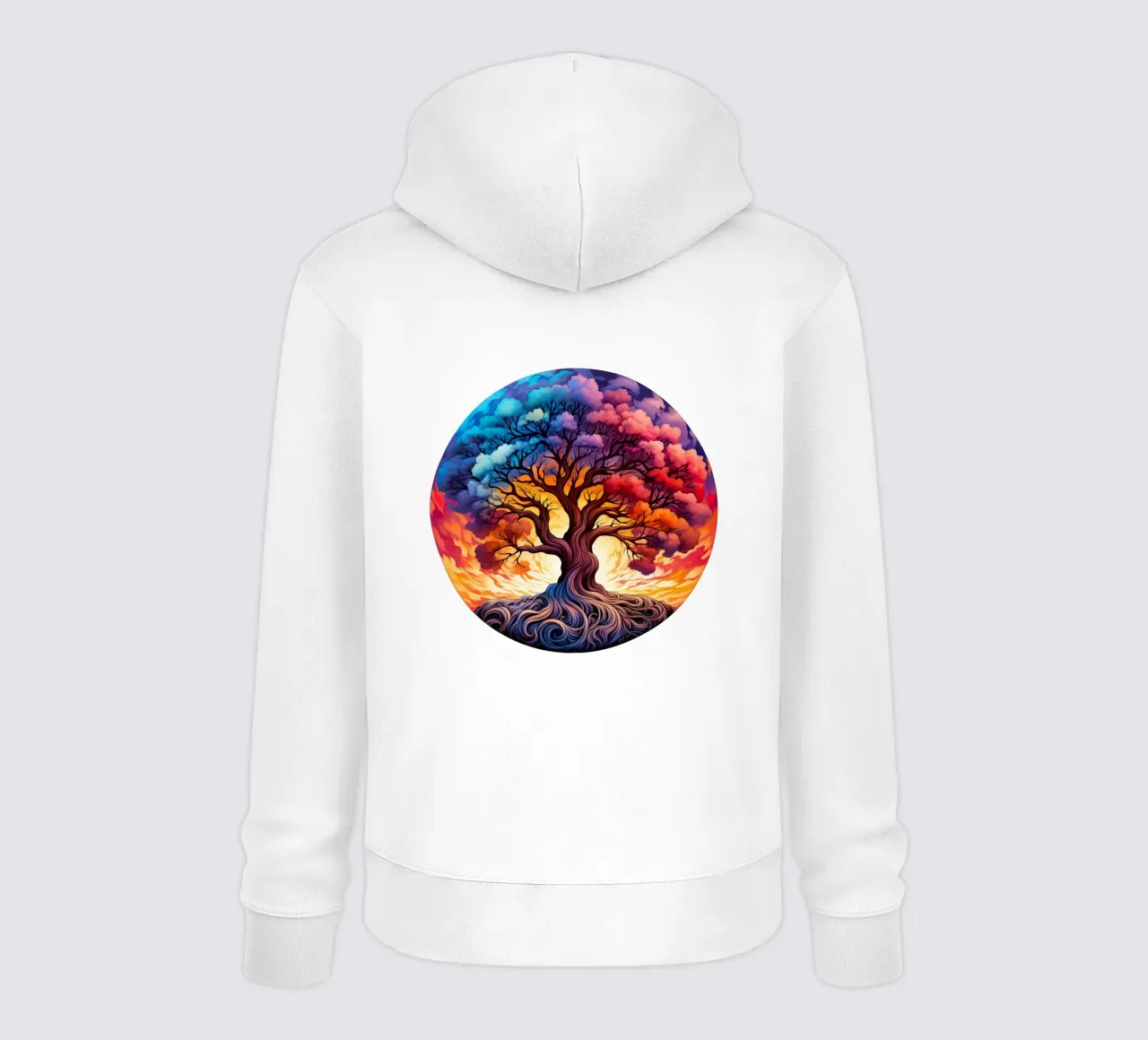 Albero della vita colorato felpa con cappuccio da Spiritual Touch