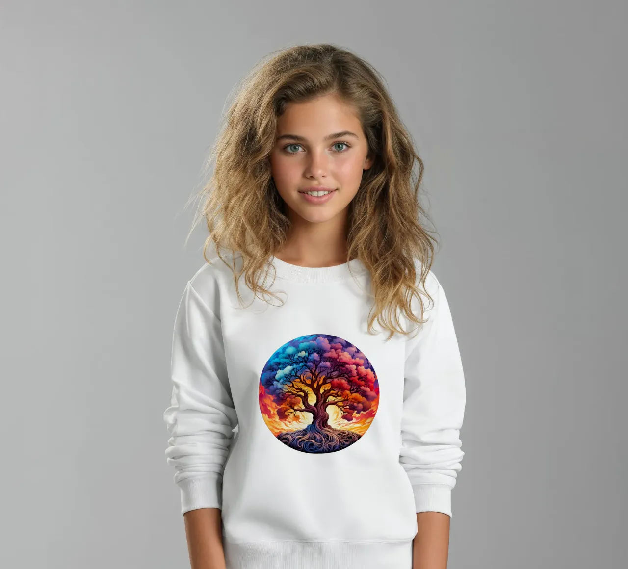 Albero della vita colorato felpa bambino da Spiritual Touch