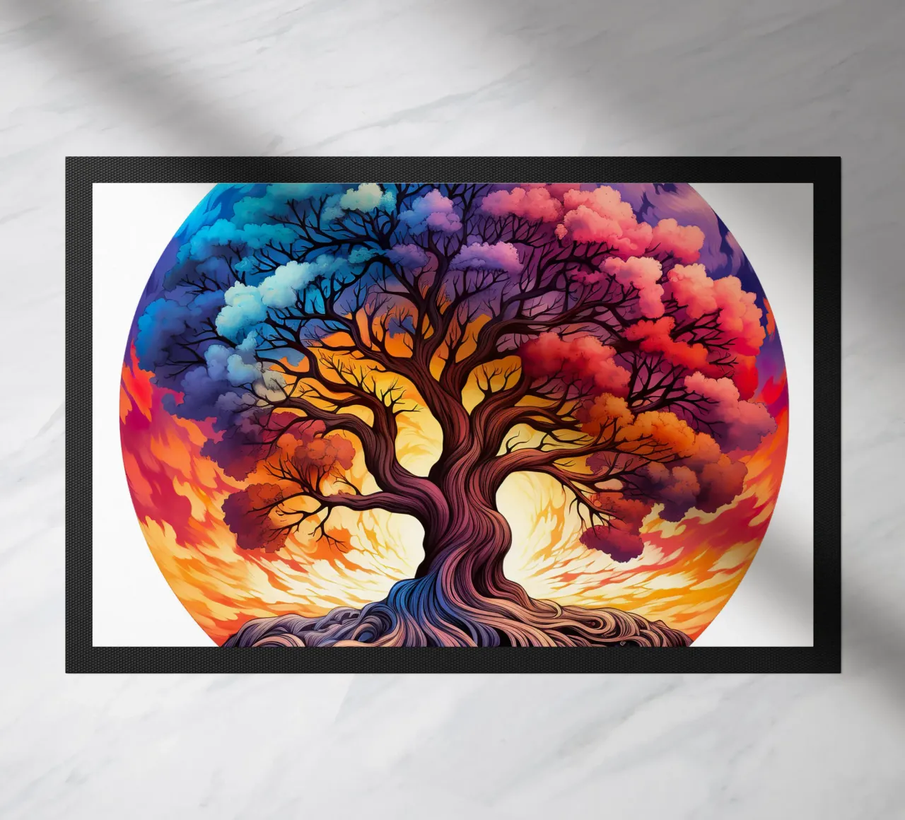 Albero della vita colorato zerbino da Spiritual Touch