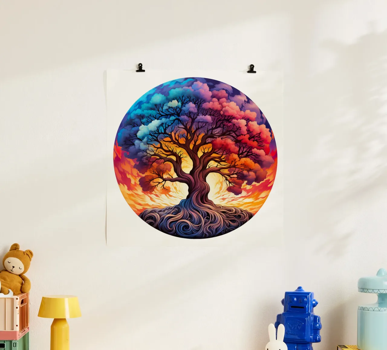 Albero della vita colorato poster da Spiritual Touch